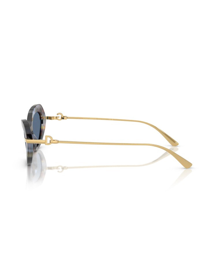 Dolce & Gabbana Narrow Cat-Eye Sunglasses With Metal Temples