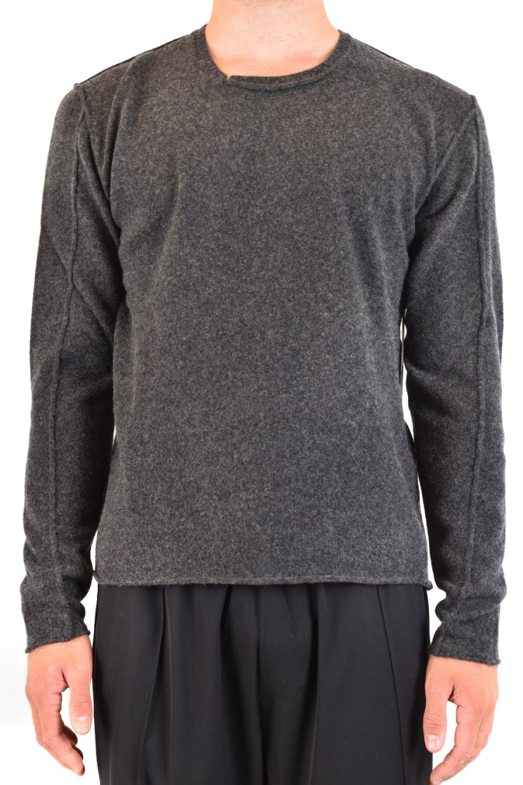 Isabel Benenato Sophisticated Knit Sweater With Textured Fabric