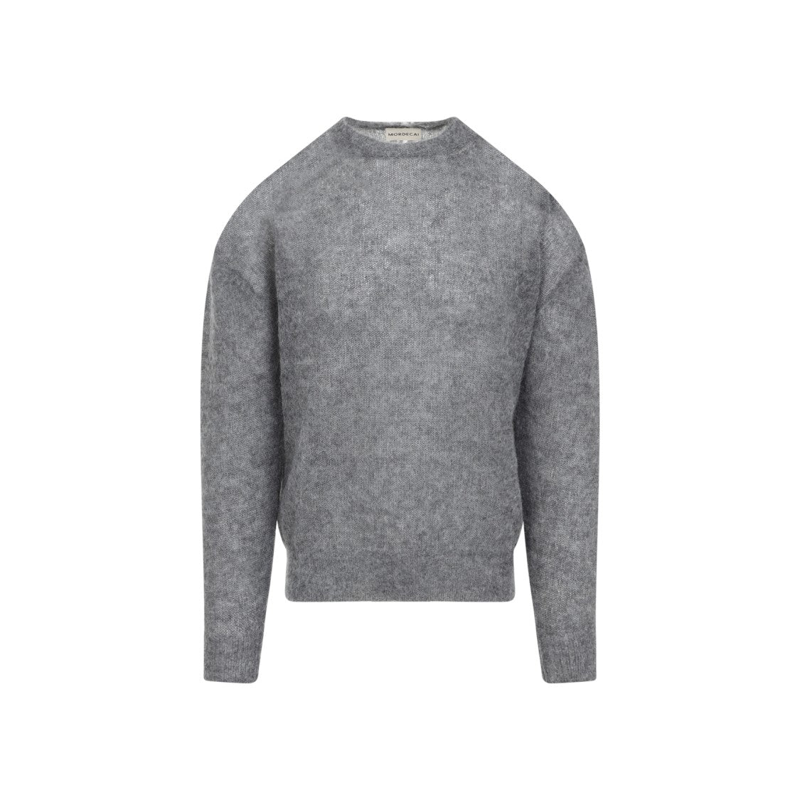 Mordecai Grey Melange Mohair Crewneck Sweater