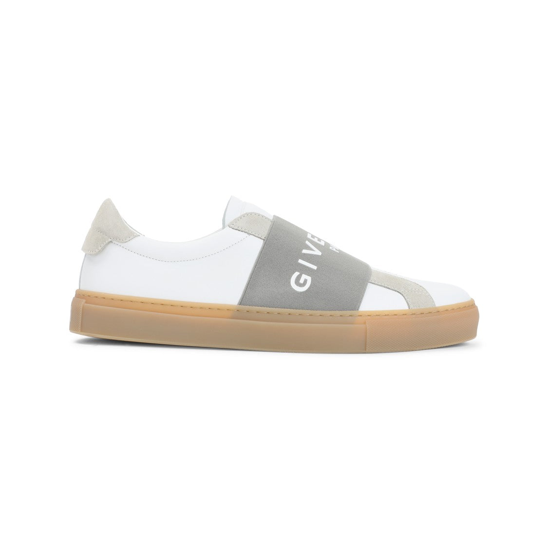 Givenchy Low Top White And Grey Calf Leather Sneakers