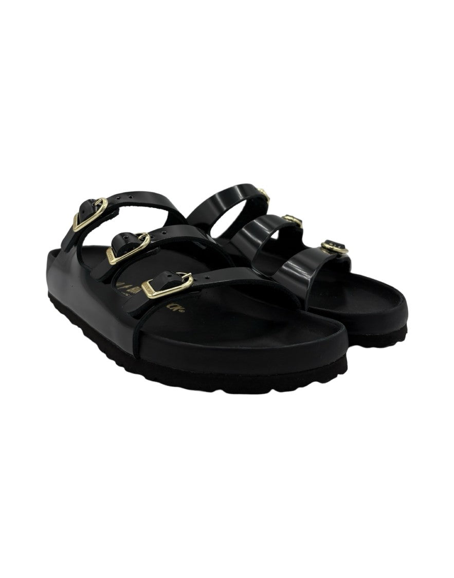 Birkenstock Florida Slide – Polished Leather