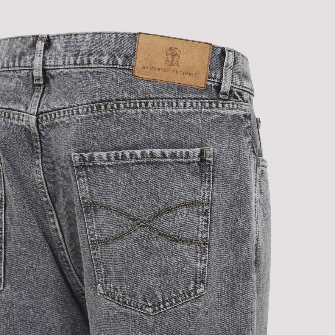 Brunello Cucinelli Grey Cotton Jeans