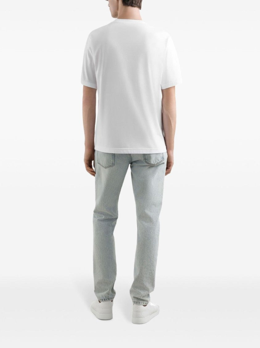 Dolce & Gabbana Signature Logo T-Shirt With Classic Crew Neck And Modern Hemline