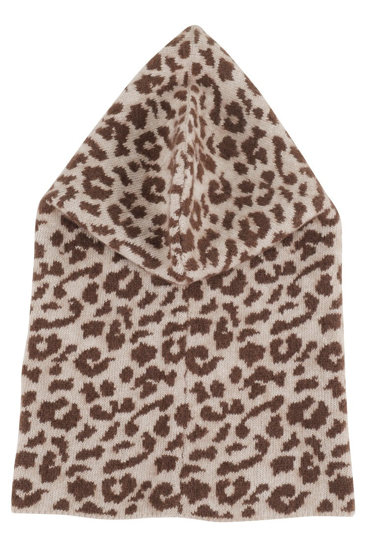 Federica Tosi Spotted Print Balaklava With Drawstring Closure