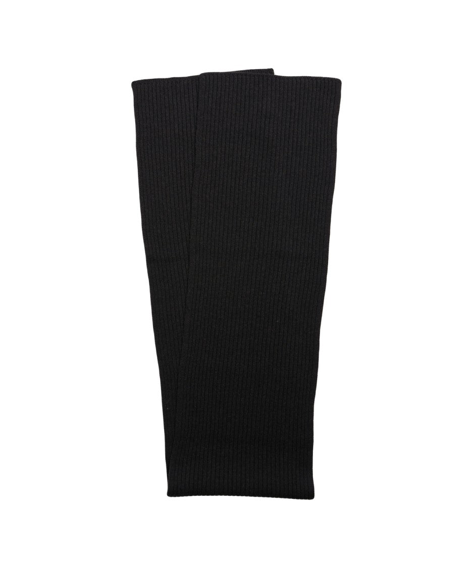 Kangra Ribbed Knit Wool Scarf With Texture