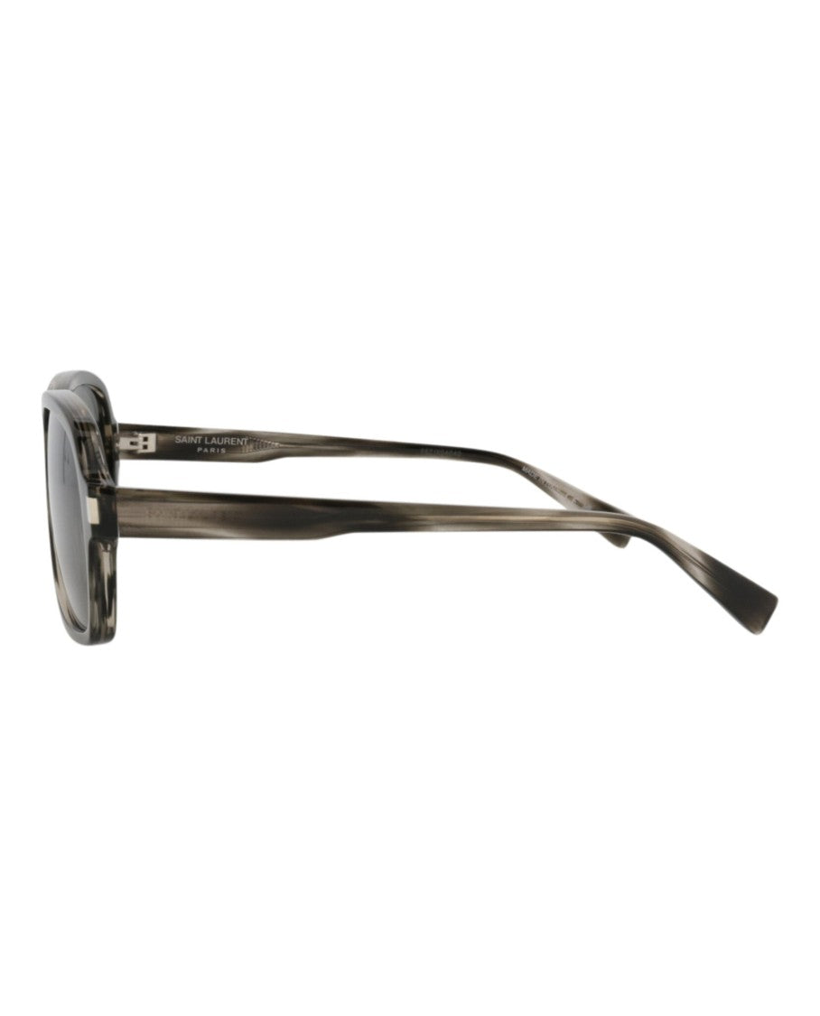 Saint Laurent Aviator-Frame Recycled Acetate Sunglasses