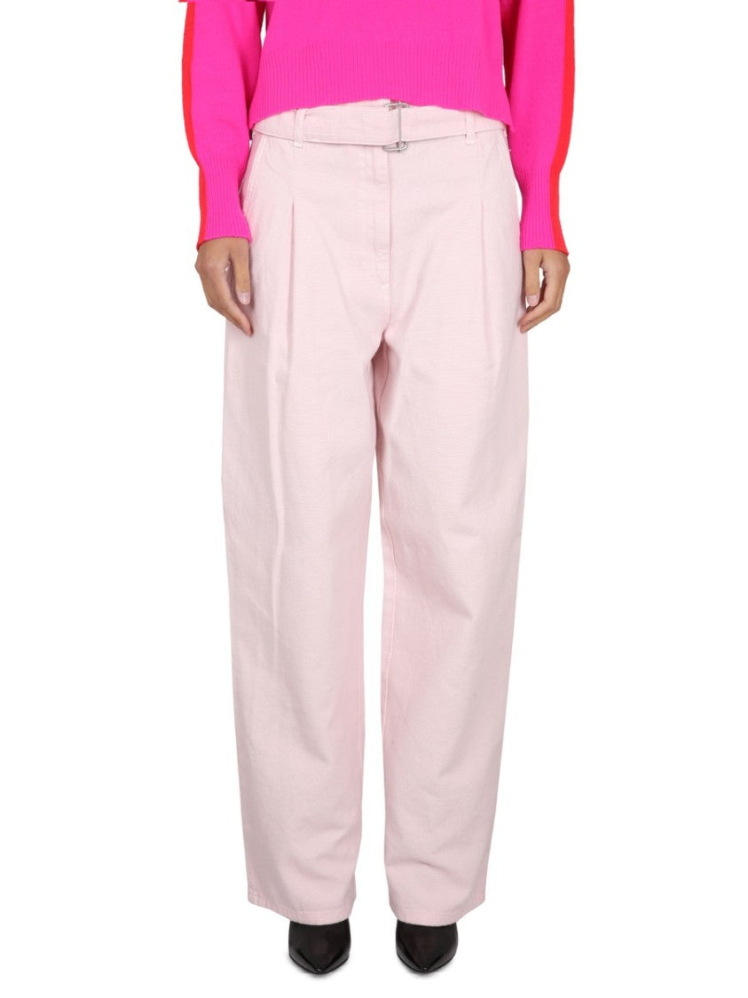 Philosophy Di Lorenzo Serafini Relaxed High-Waisted Denim Pants With Pleats