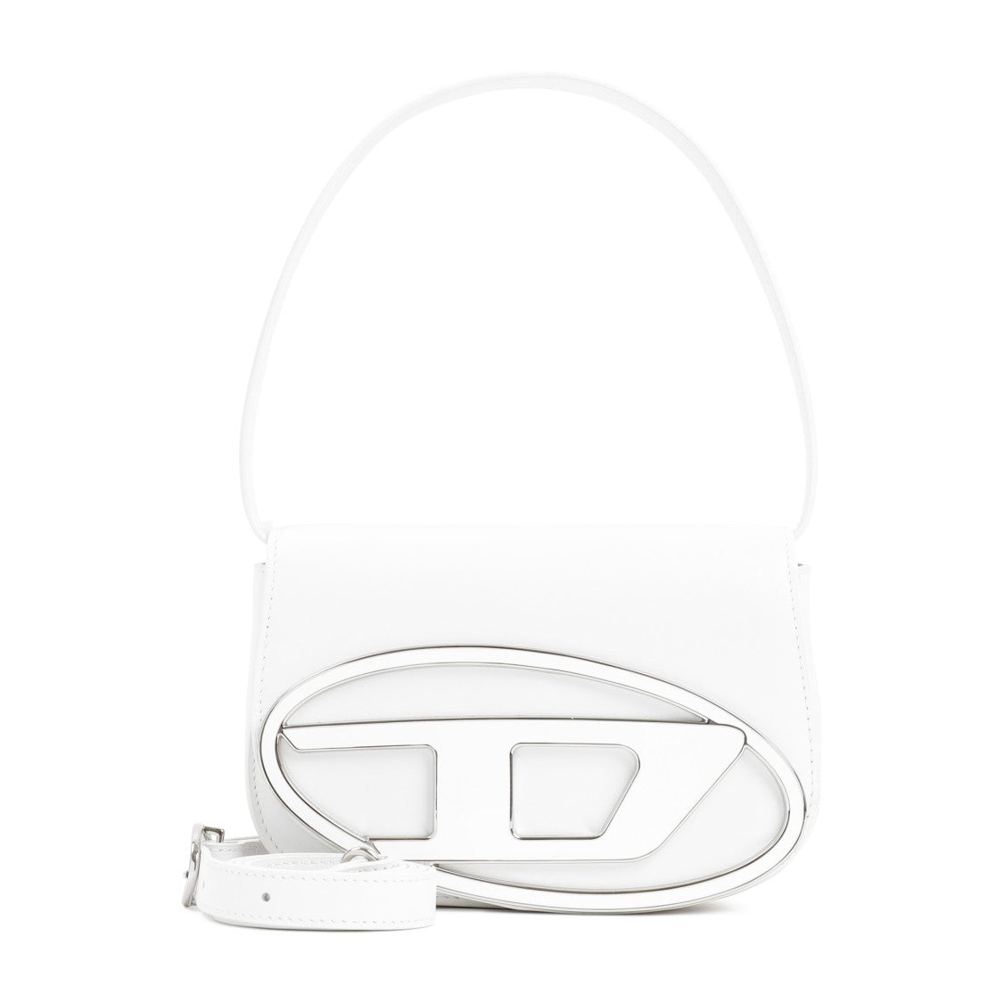 Diesel White Leather Handbag