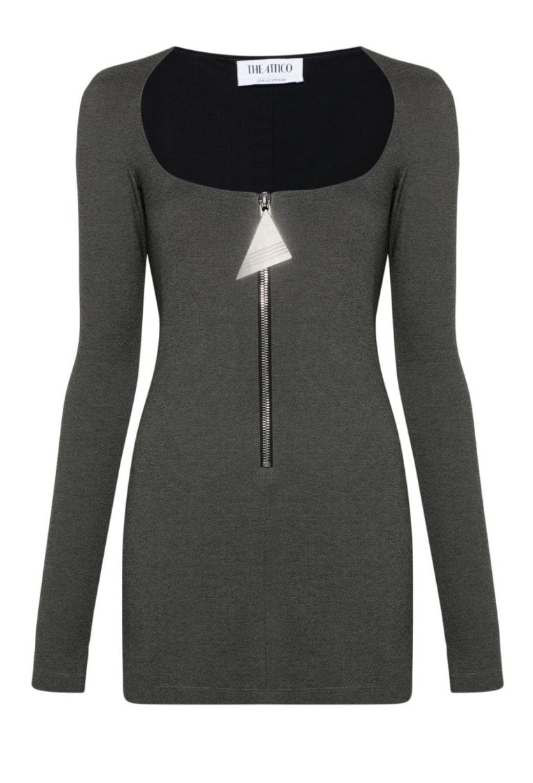 The Attico Fitted Long Sleeve Mini Dress