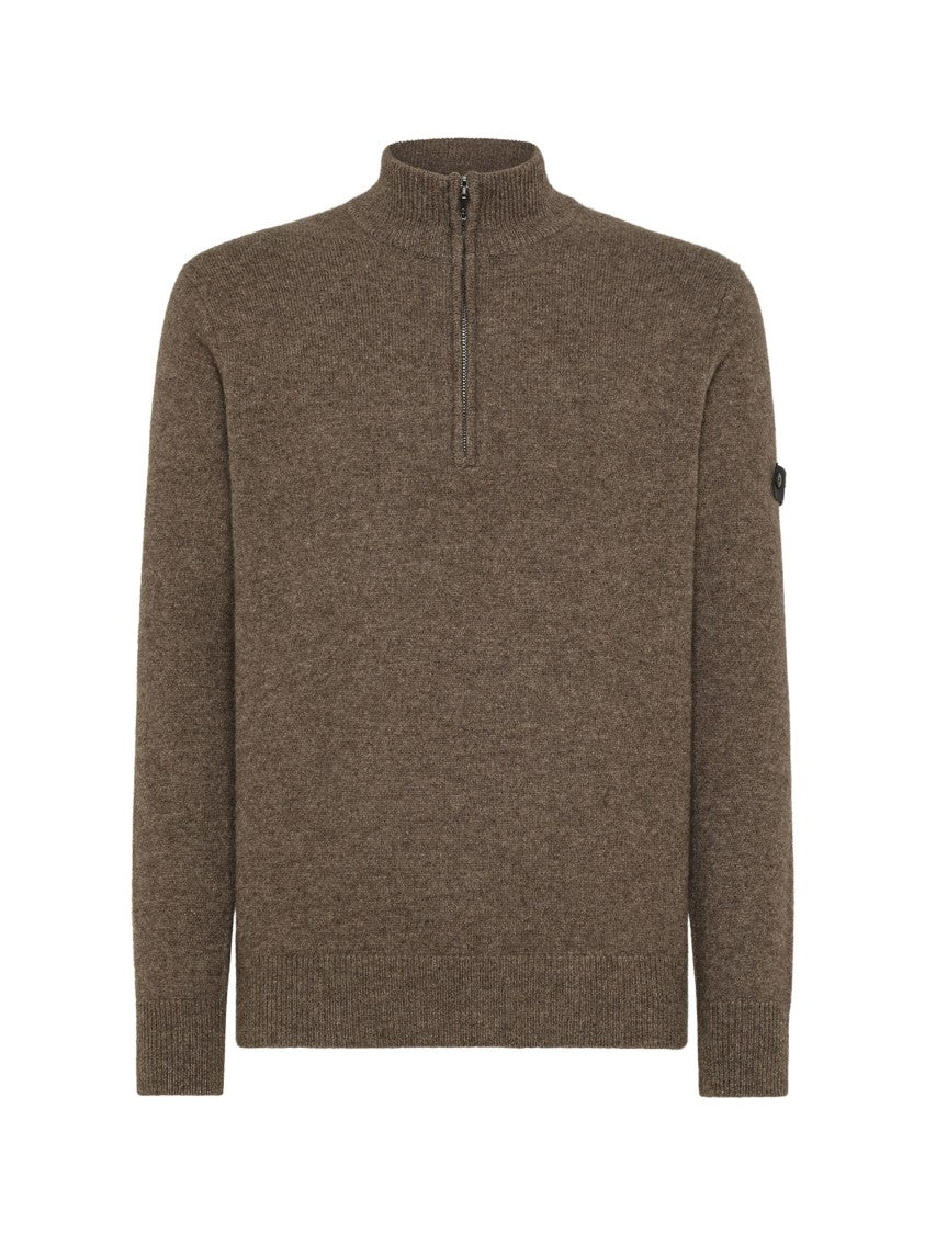Peuterey Long-Sleeved Crewneck Sweater With Logo