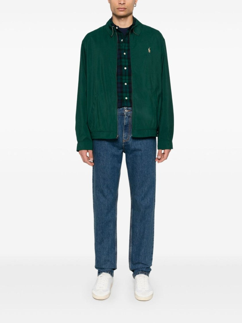 Polo Ralph Lauren Midnight Blue/Forest Green Brushed Cotton Plaid Shirt