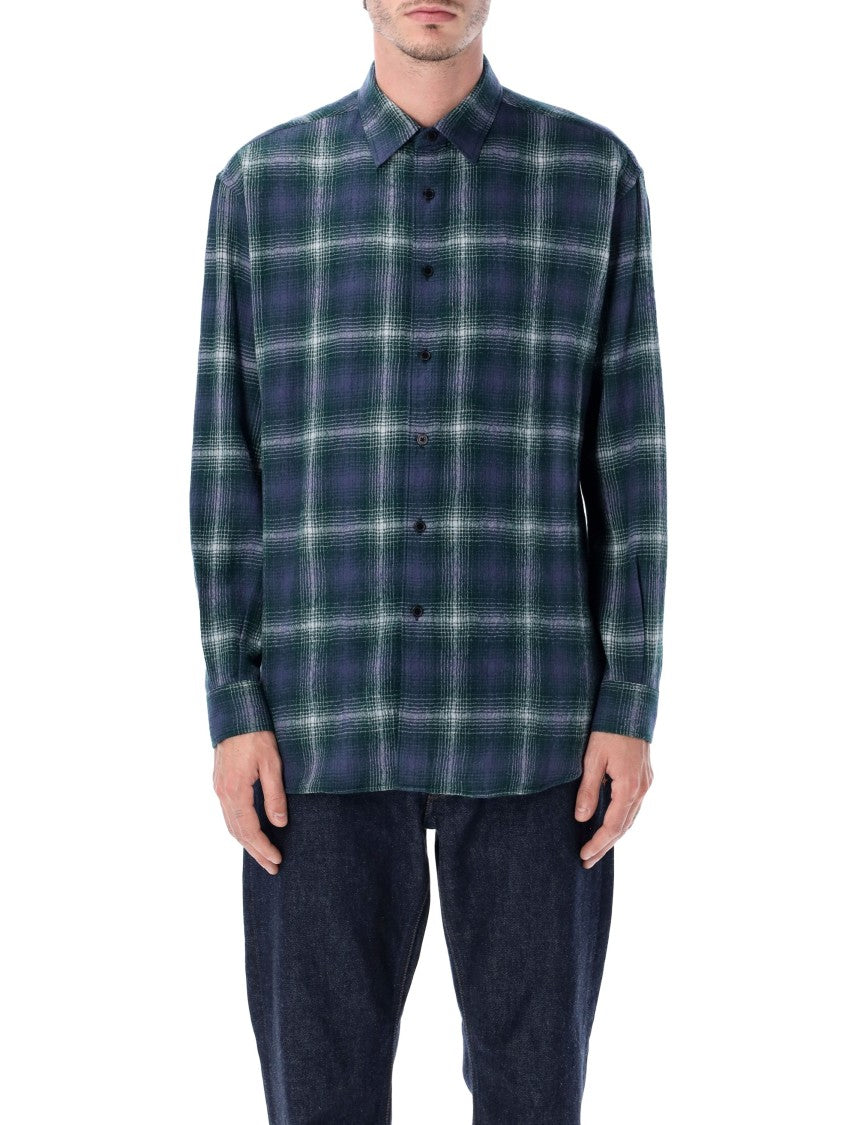 Auralee Airy Wool Check Shirt