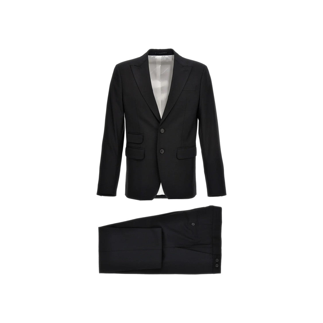 Dsquared2 Tailored Two-Piece Wool Suit With Refined Texture