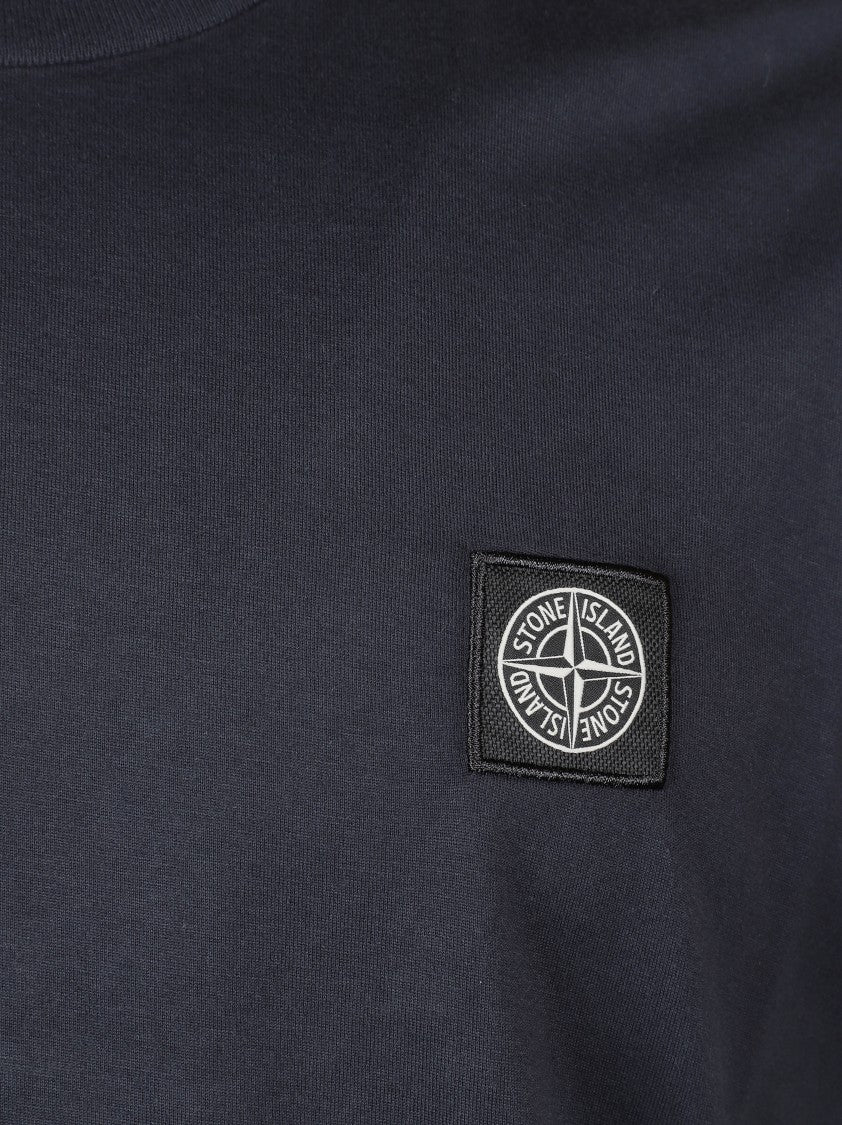 Stone Island Timeless Round Neck T-Shirt With Subtle Logo Detail