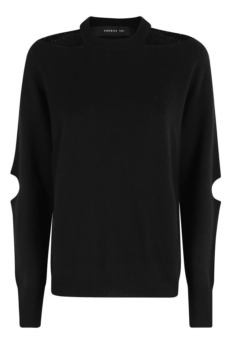Federica Tosi Cut-Out Crewneck Sweater