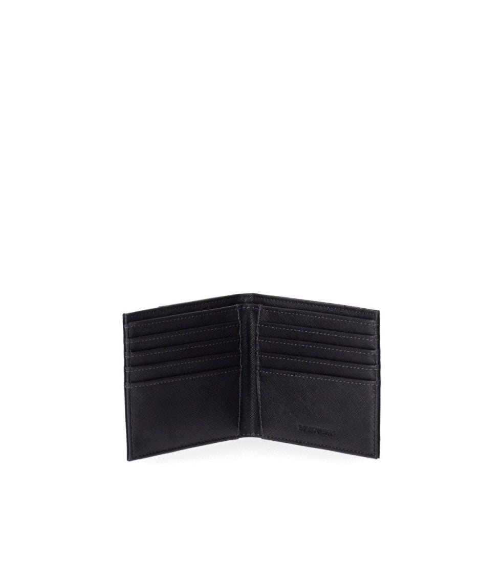Emporio Armani Blue Wallet+Card Holder Set