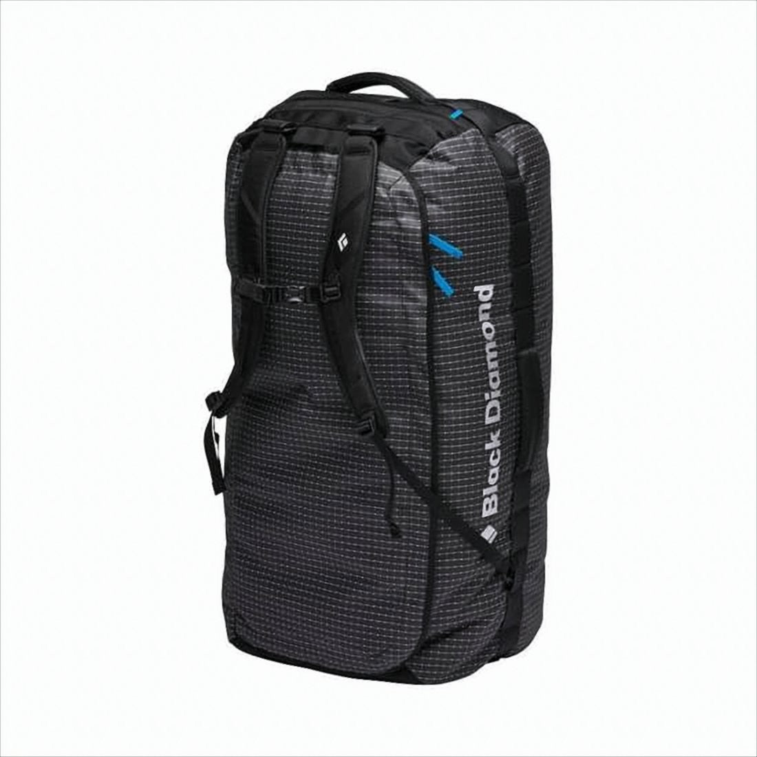 Black Diamond Rectangular Black Duffle Bag With Adjustable Straps