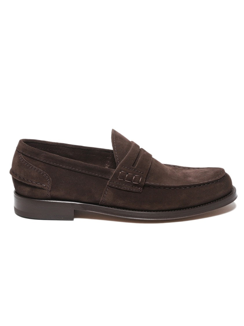 Green George Ebony Suede Moccasin