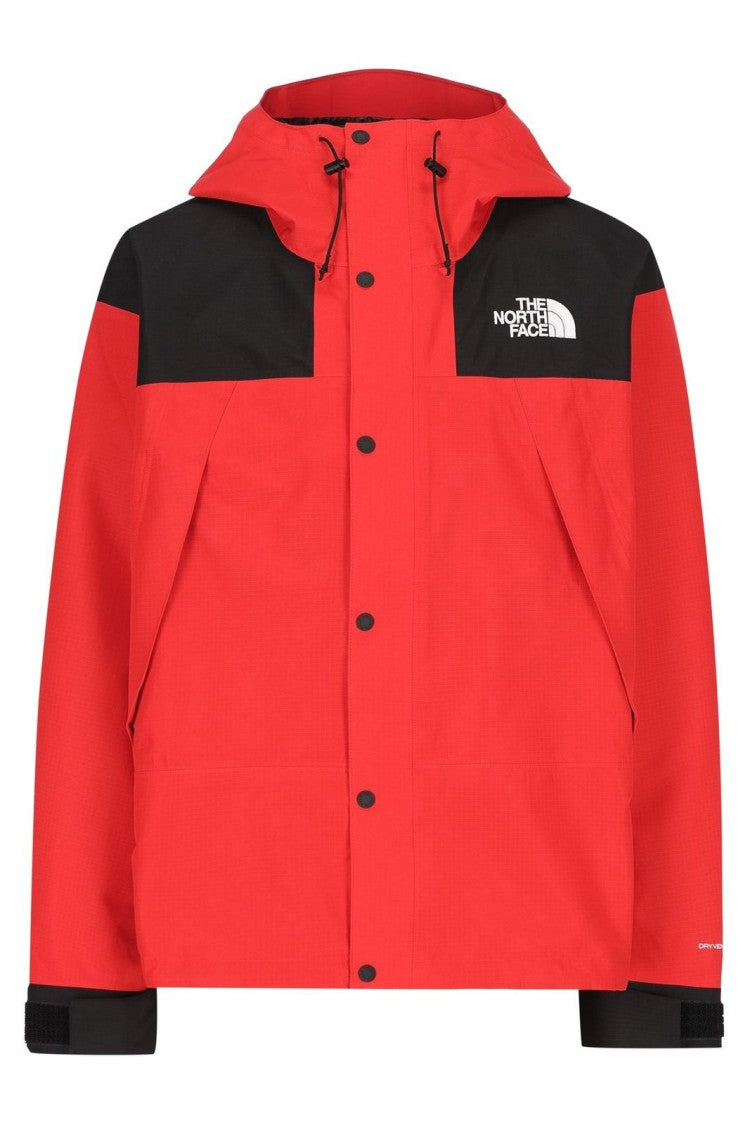 The North Face Classic Red Jacket With High Collar And Practical Fit
