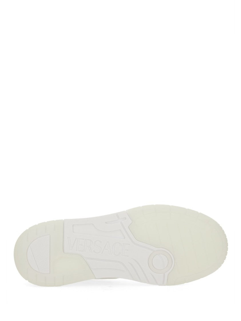 Versace Textured Leather Sneakers
