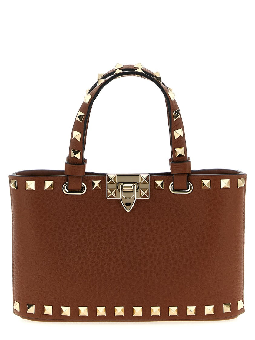 Valentino Garavani Brown Rockstud Handbag