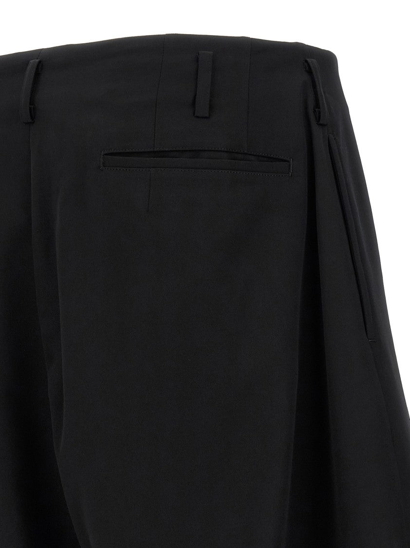 Comme Des Garçons Balloon Silhouette Extra Loose Leg Pants With Pin Tucks