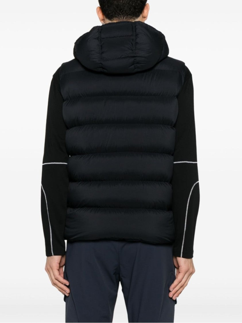 Herno Quilted Puffer Vest With High Collar