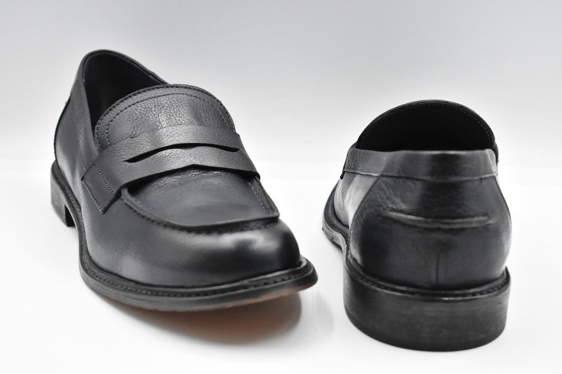 Ernesto Dolani Blue Leather Low Shoes