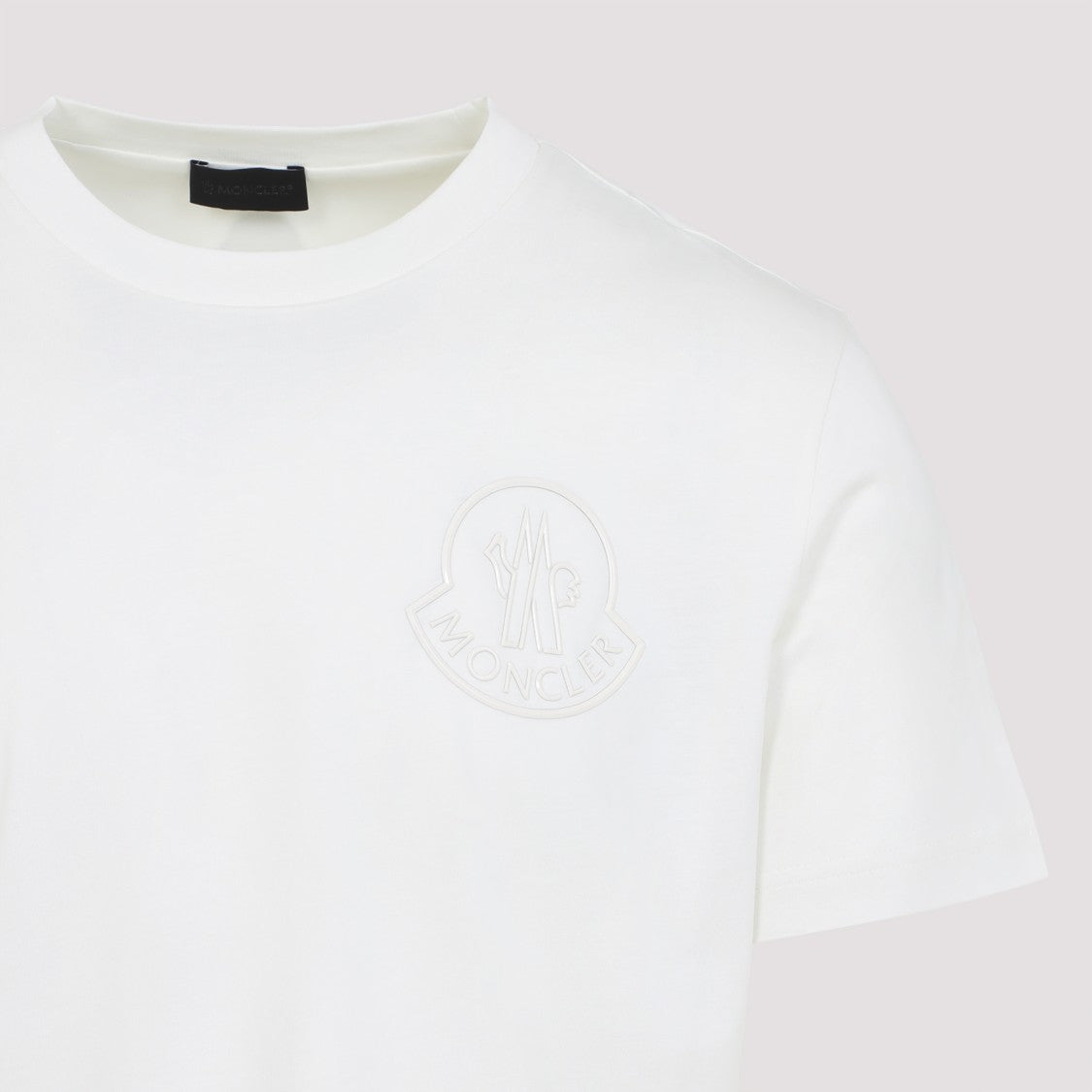 Moncler White Cotton Short Sleeves T-Shirt