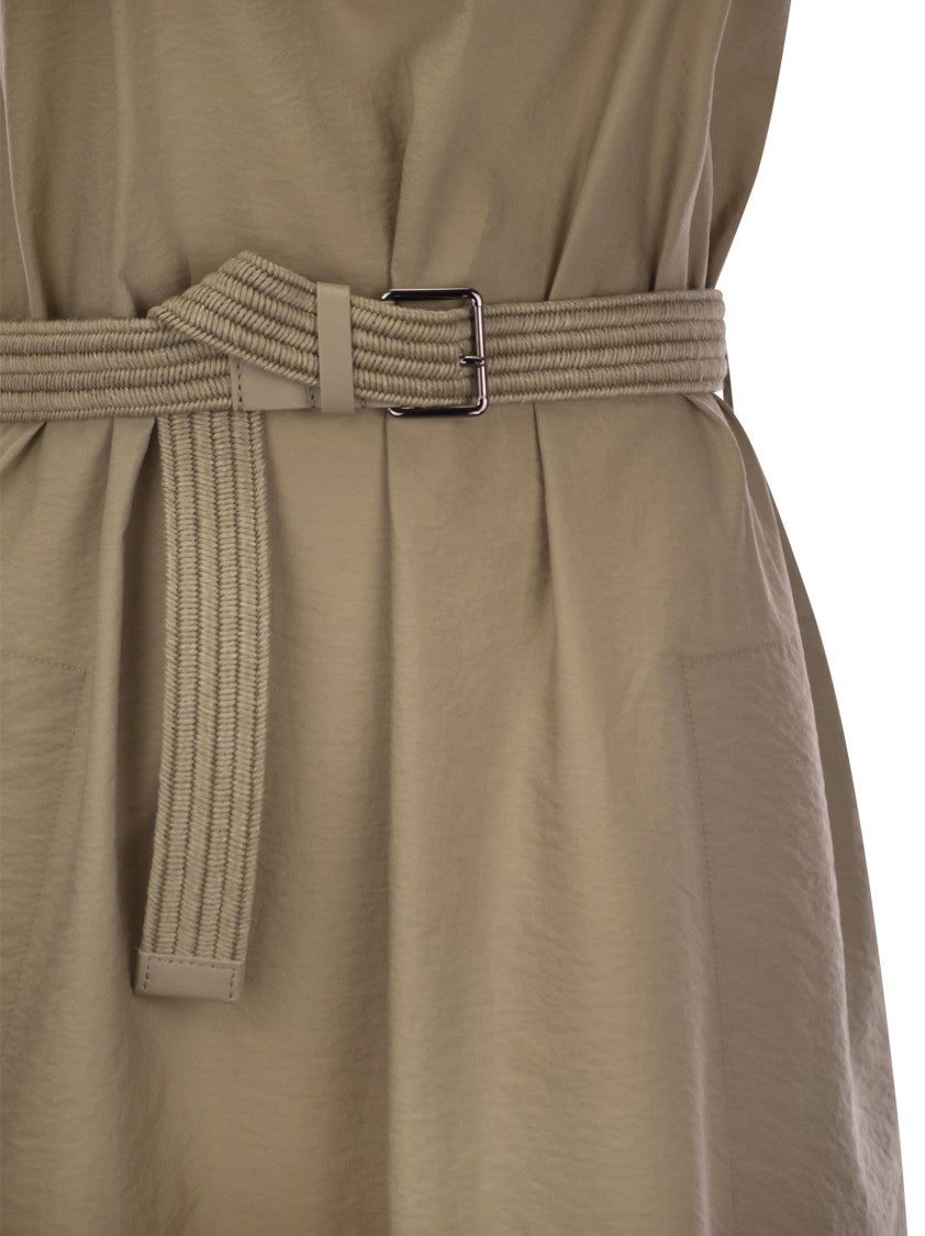 Brunello Cucinelli Techno Cotton Poplin Dress