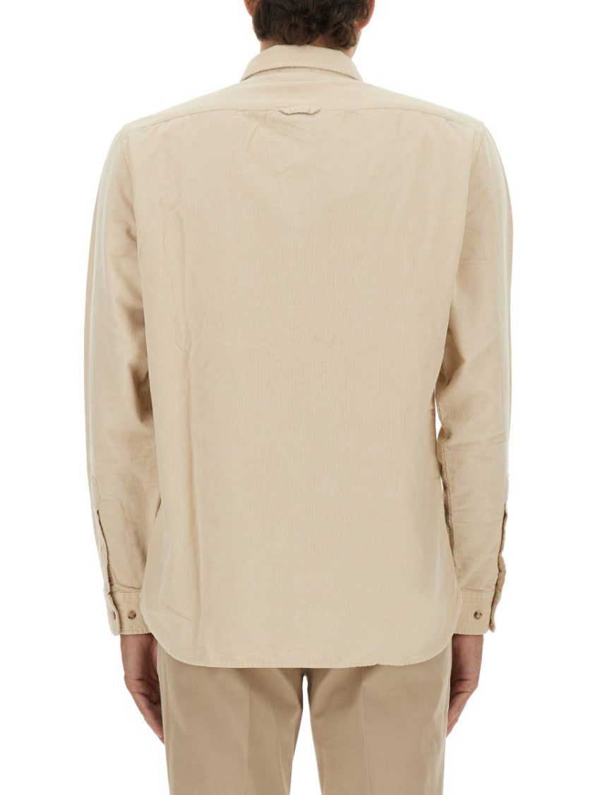 Woolrich Long-Sleeve Cotton Casual Shirt With Classic Collar