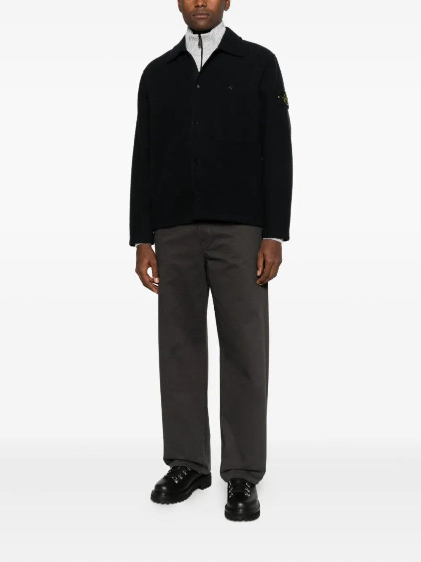 Stone Island Virgin Wool Blend Shirt