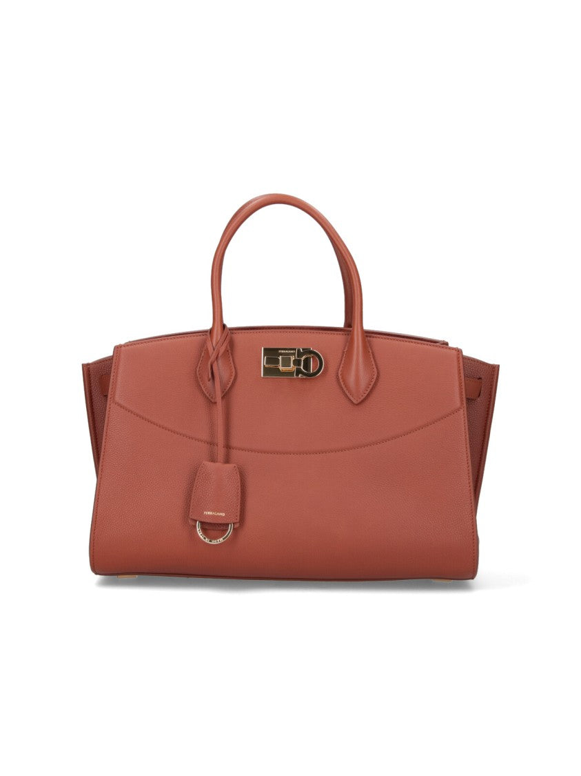 Ferragamo Studio Soft Large Bag – Brown