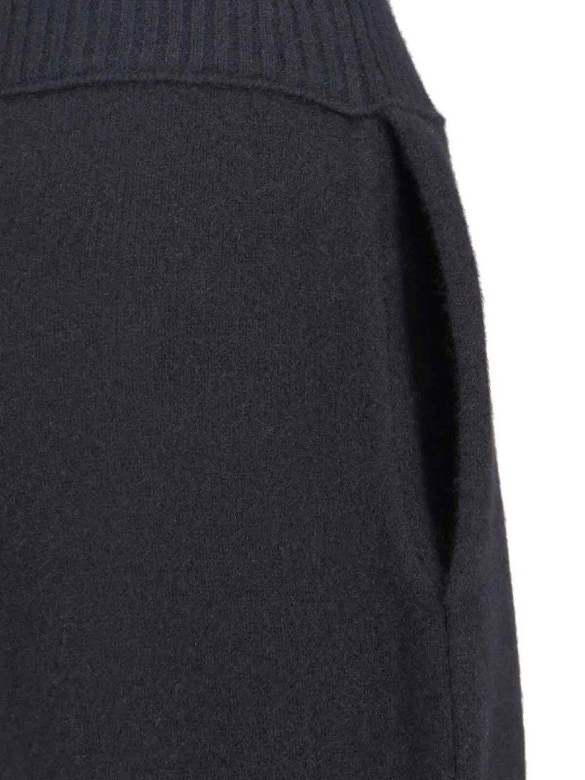 Uma Wang Wide-Leg Trousers With High Ribbed Waistband