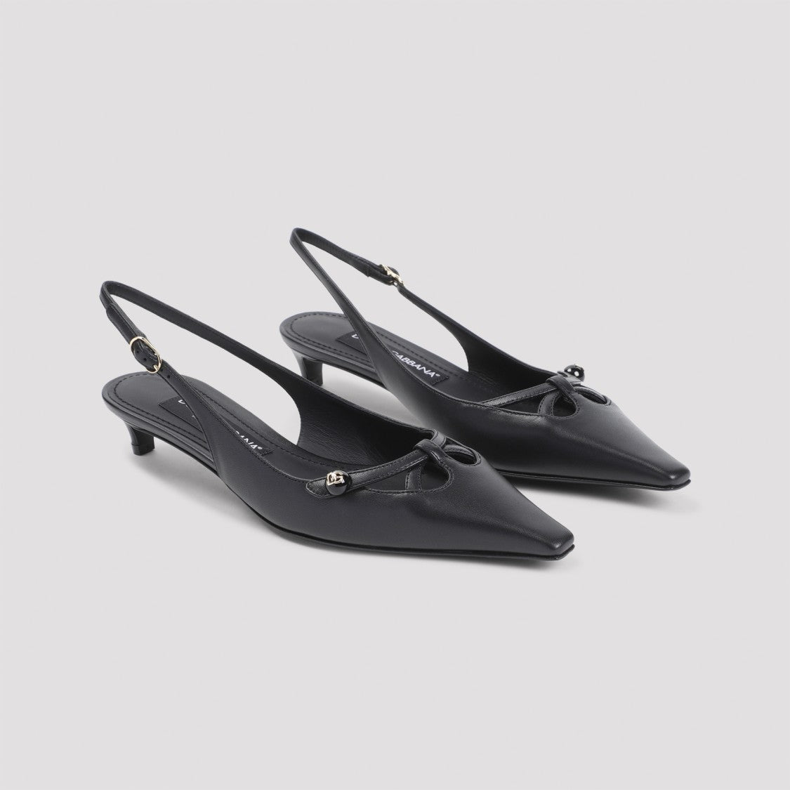 Dolce & Gabbana Black Lamb Leather Pumps