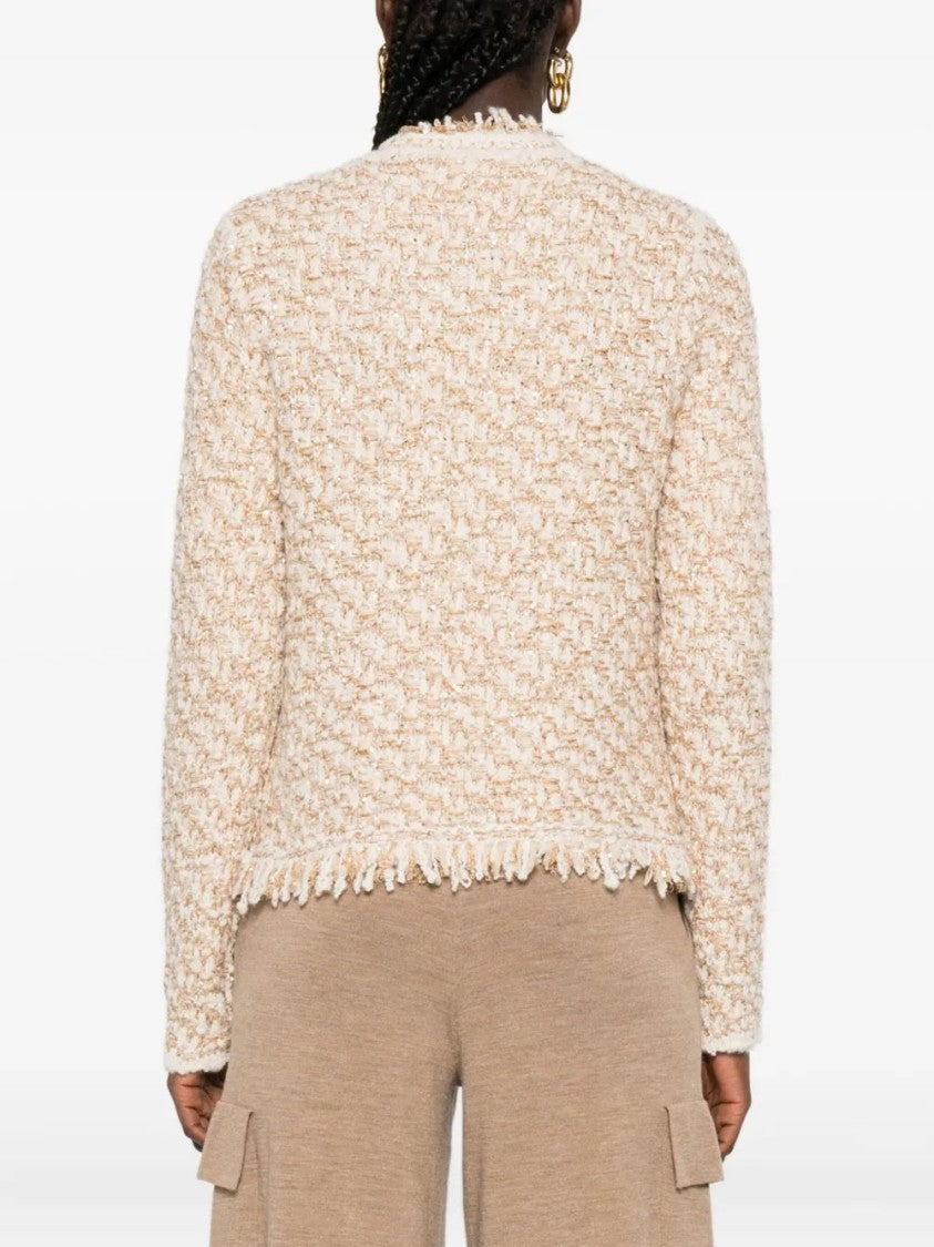 Fabiana Filippi Frayed-Edge Tweed Jacket