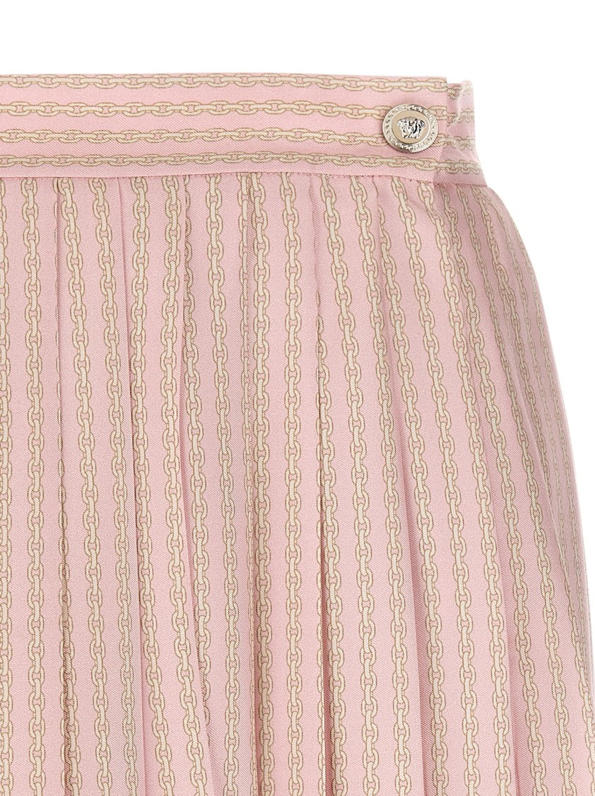 Versace Foulard Print Silk Twill Mini Skirt