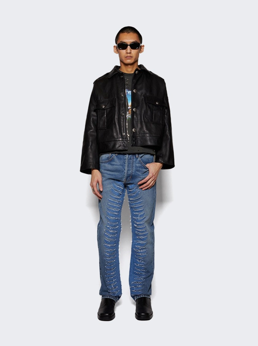 Earthling Vip Crew Leather Jacket Black