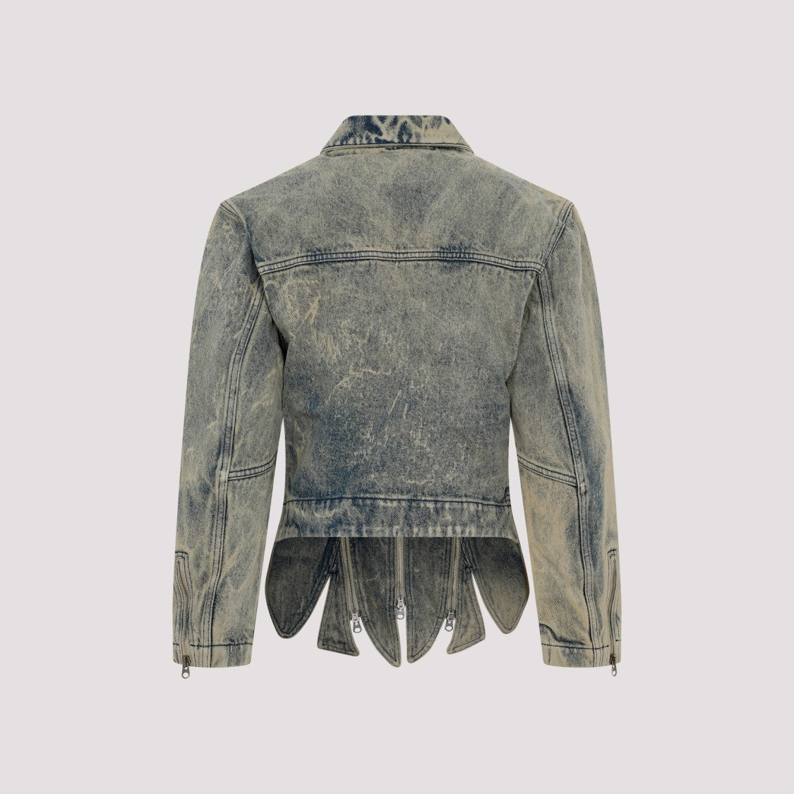 Y/Project Vintage Beige Tudor Zip Denim Jacket