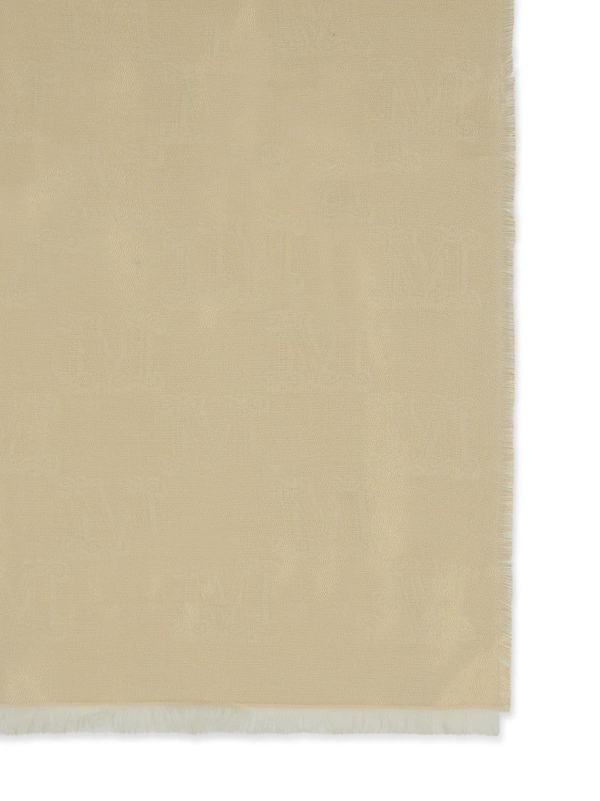 Max Mara Whiskey' Beige Viscose Blend Scarf