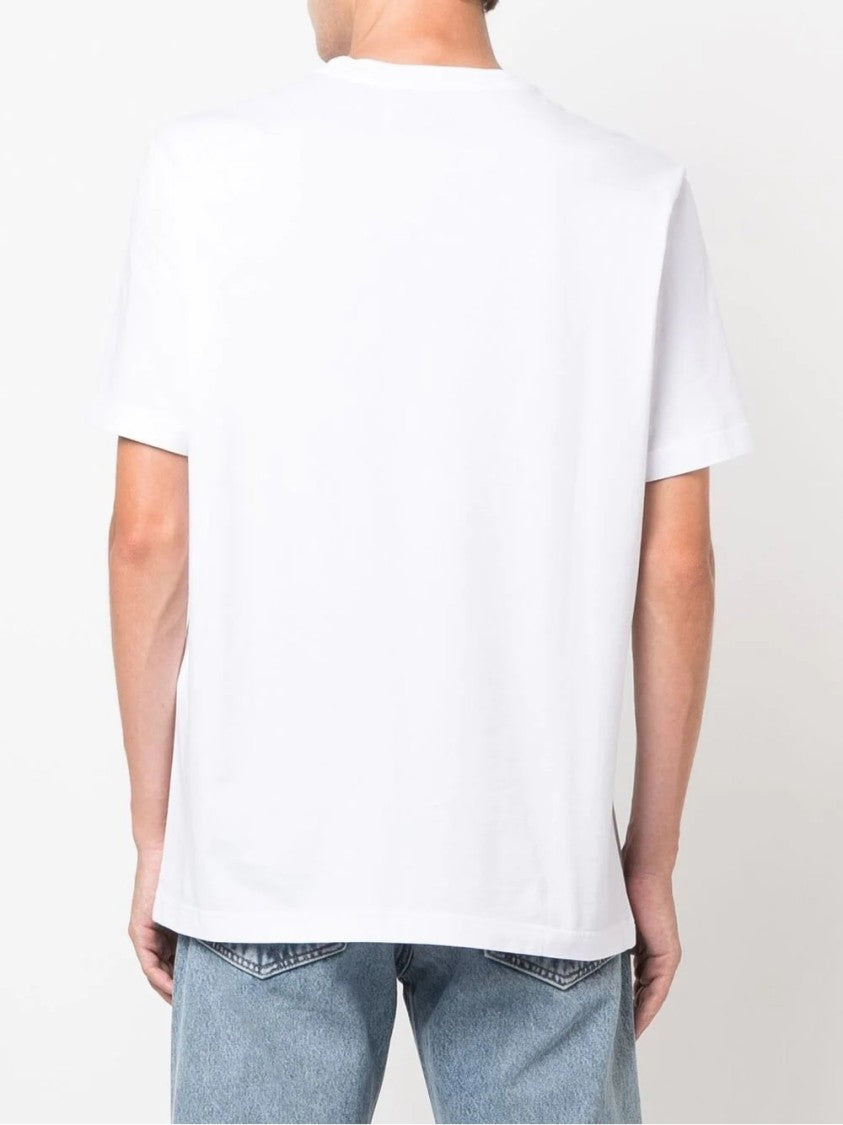 Golden Goose White Crew Neck T-Shirt With Star Logo Detail