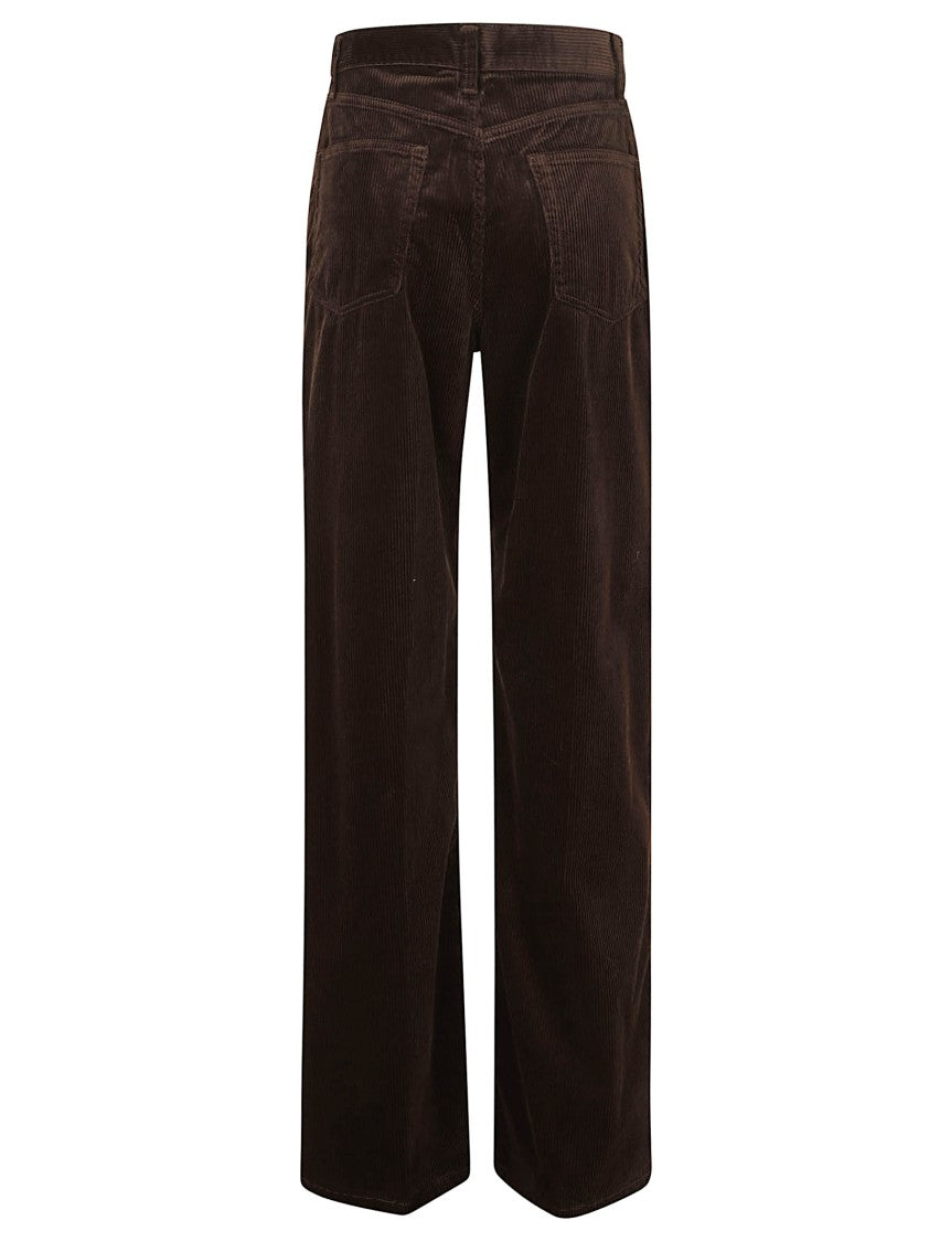 Polo Ralph Lauren Wide-Leg Corduroy Pants With 5-Pocket Design