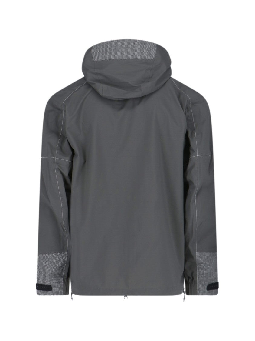 And Wander Zip Jacket, In Grey Waterproof "Pertex Shield" Fabric