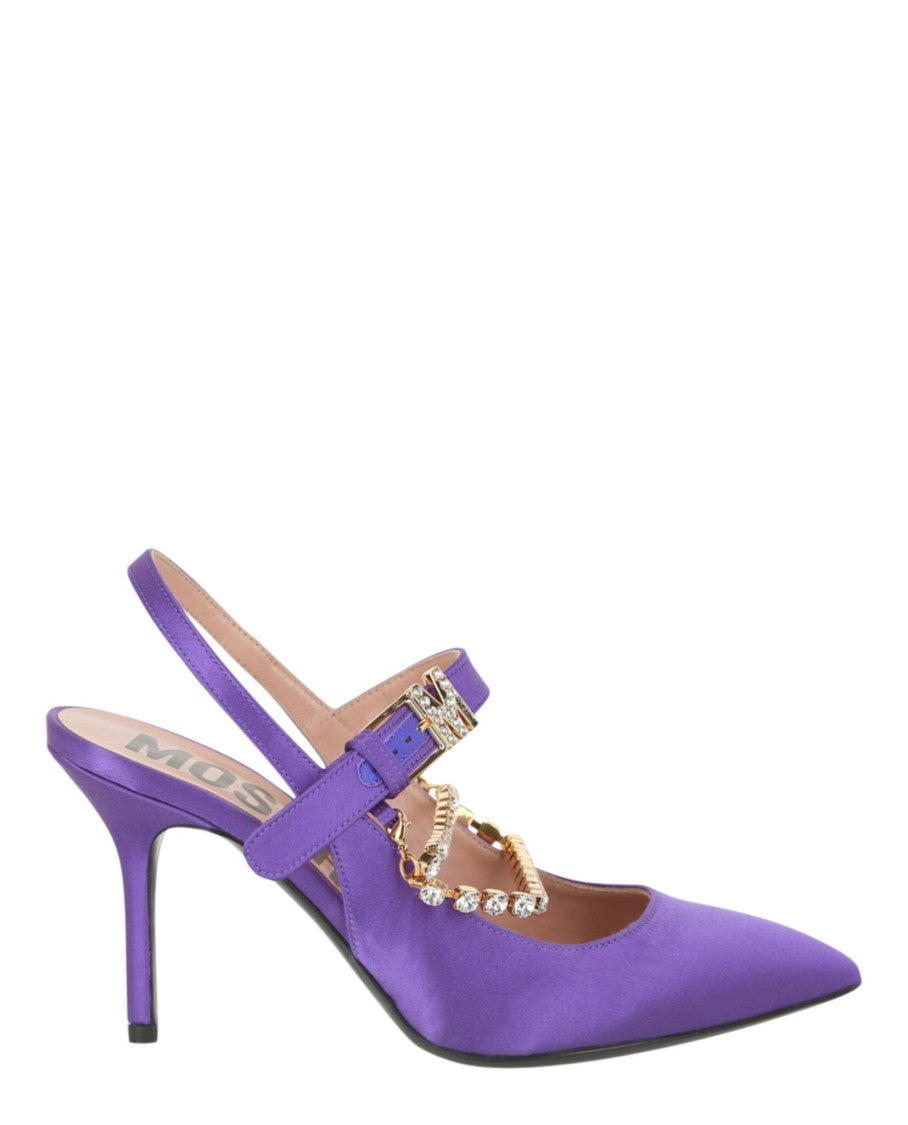 Moschino Rhinestone-Embellished Pumps