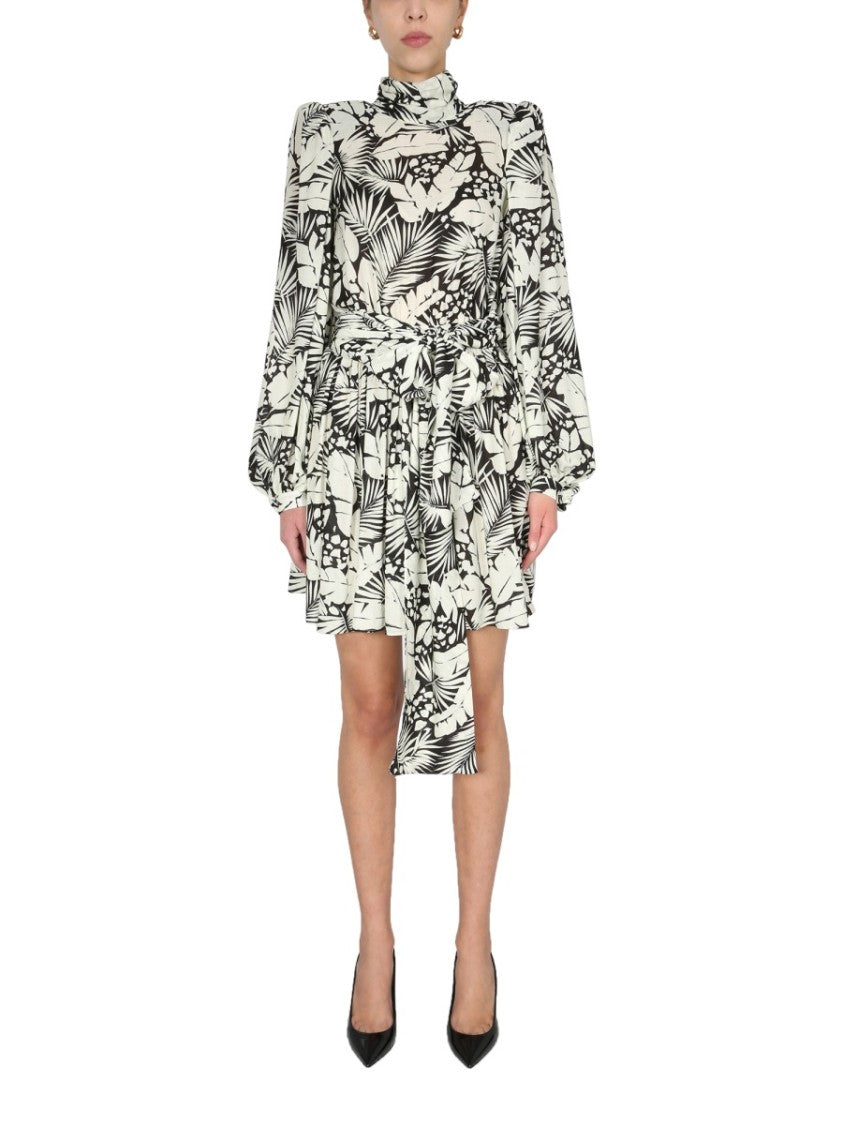 Saint Laurent Polo Neck Mini Dress