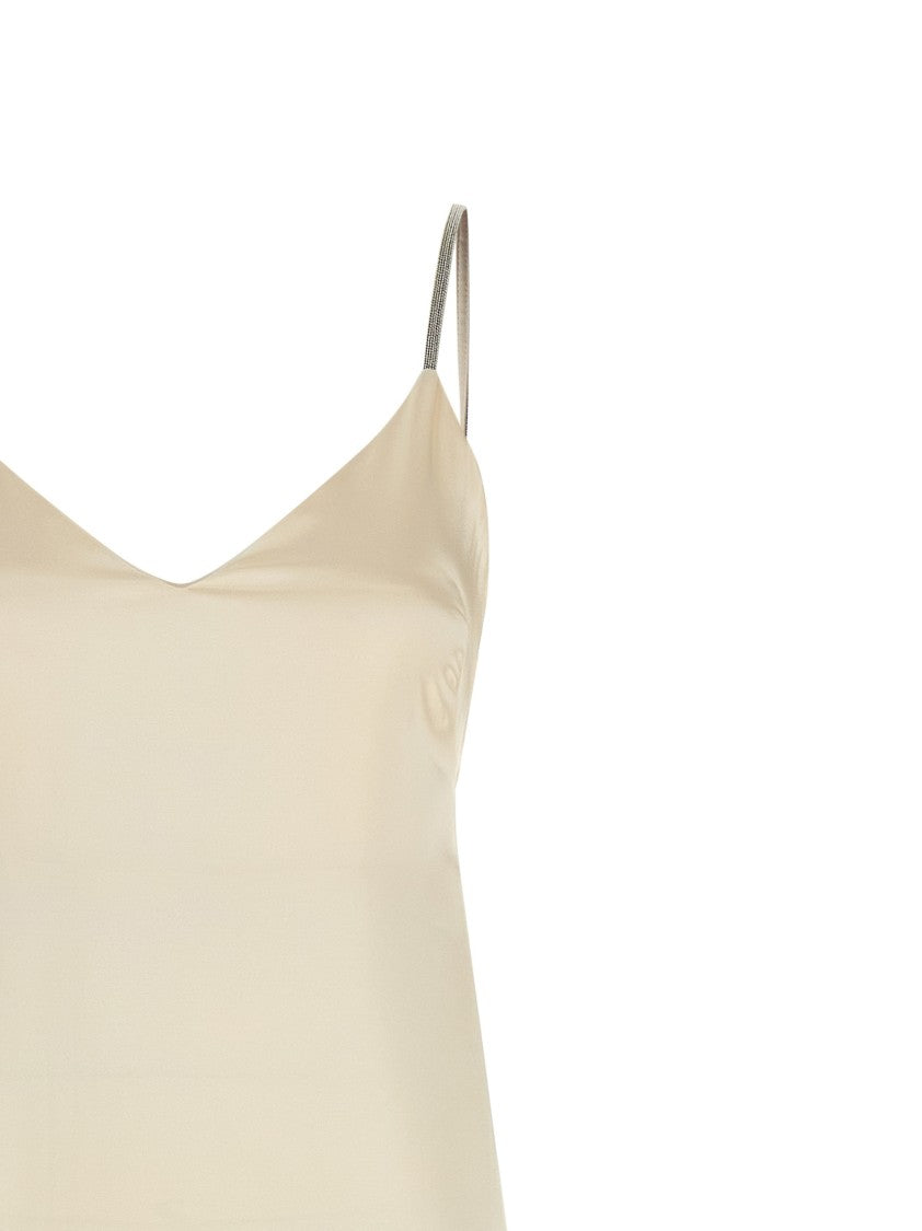 Peserico Viscose Satin Midi Dress