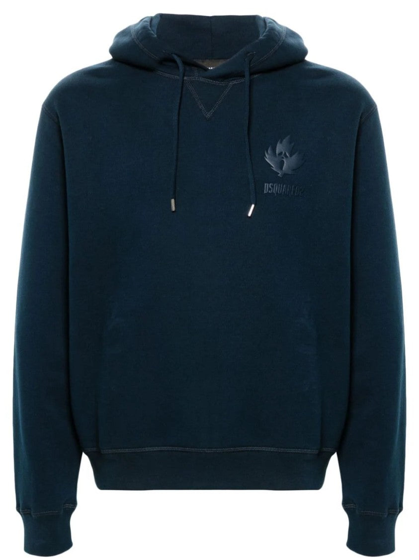 Dsquared2 Raised-Logo Cotton Hoodie