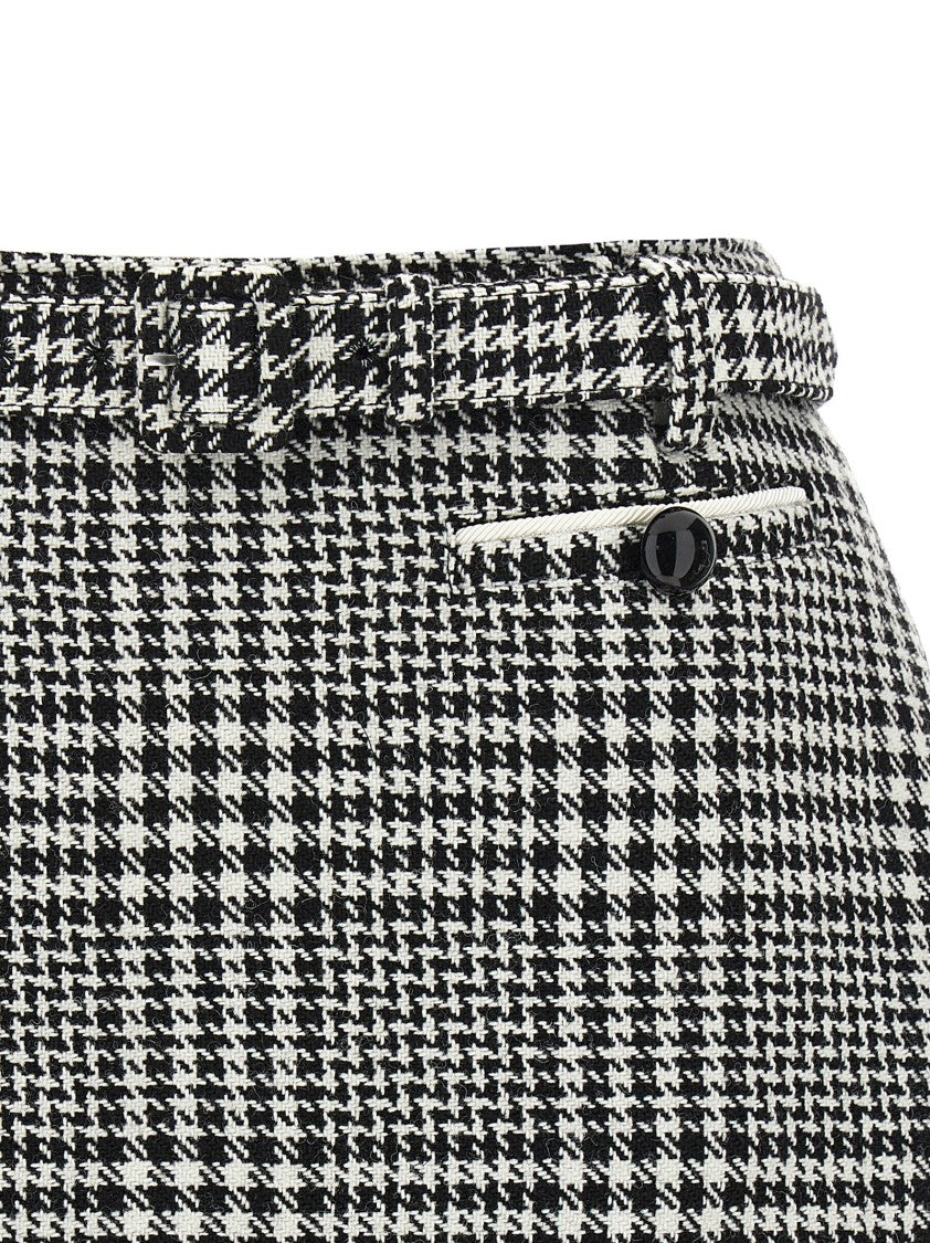 Self-Portrait Bouclé Wool Skort