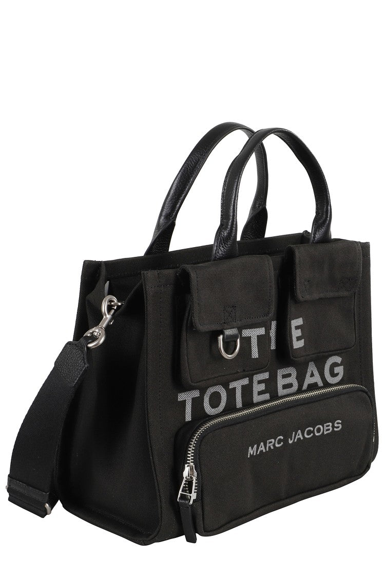 Marc Jacobs Medium Cargo Tote With Leather Handles And Zip Closure