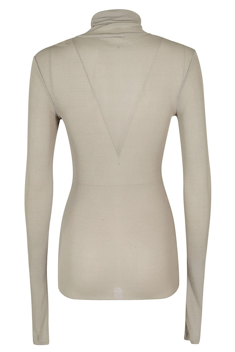 Ami Ribbed Turtleneck Sweater